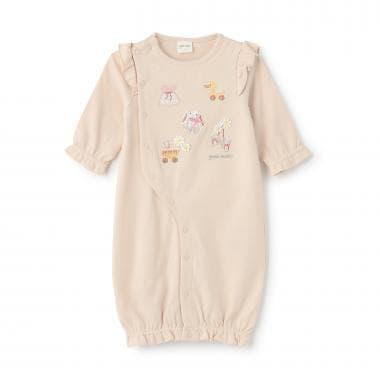 【オーガニック】アップリケ2WAYオール