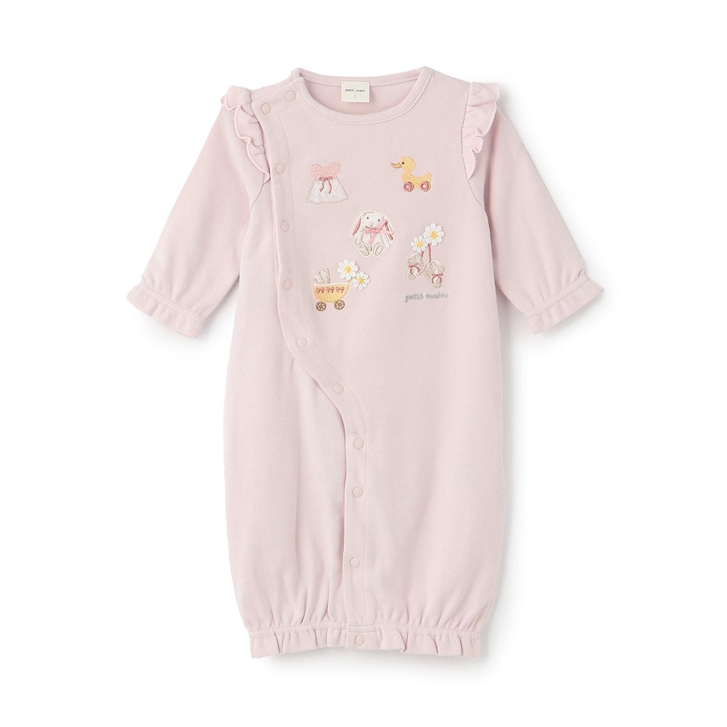 【オーガニック】アップリケ2WAYオール