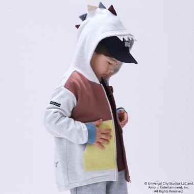 【JURASSIC WORLD】恐竜フード付きパーカー