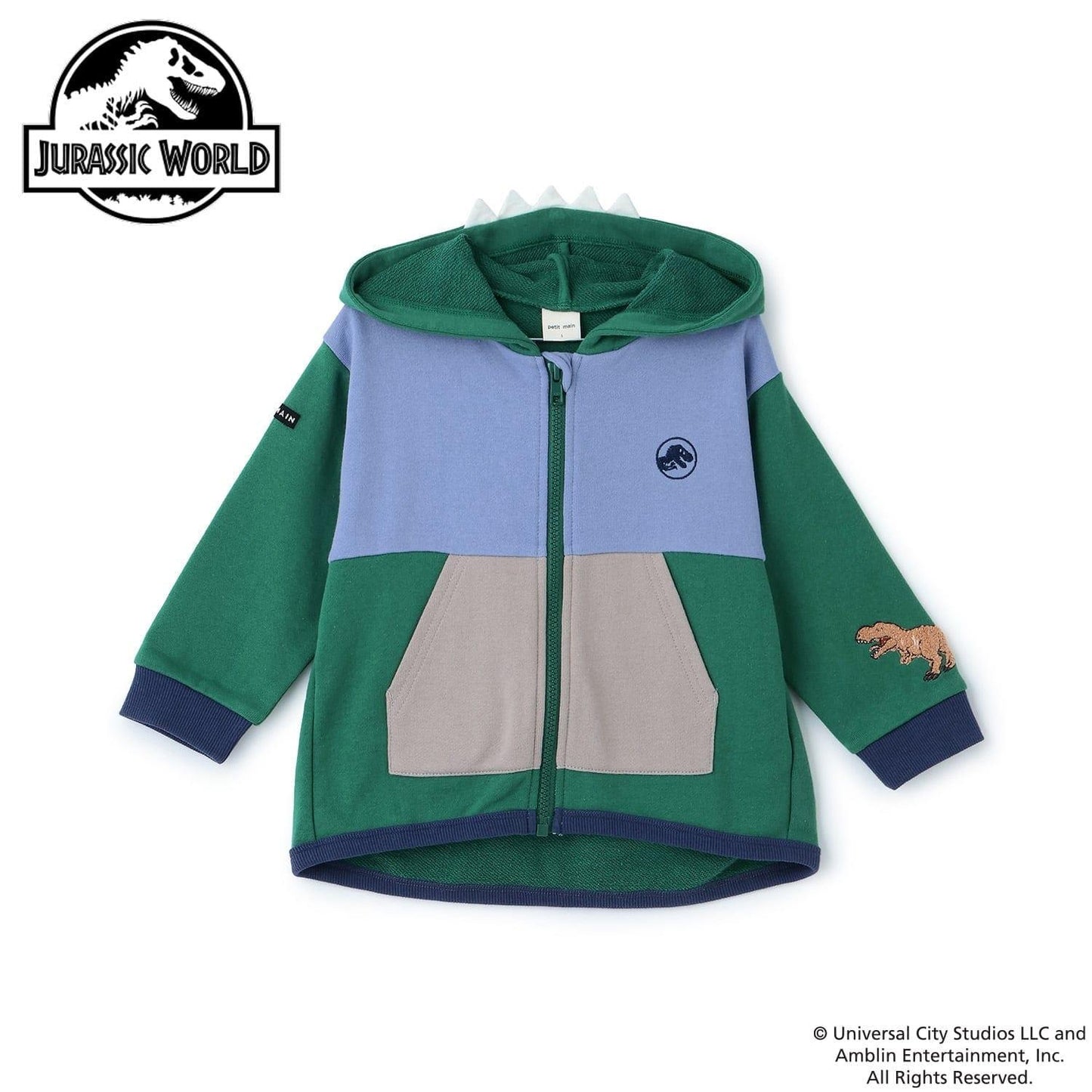 【JURASSIC WORLD】恐竜フード付きパーカー