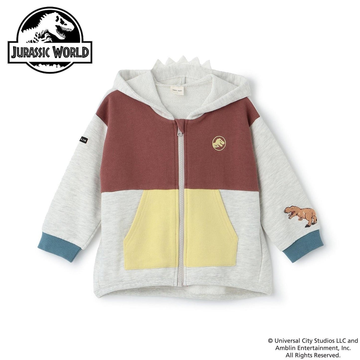 【JURASSIC WORLD】恐竜フード付きパーカー