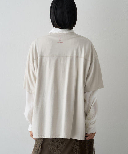 【KATHARINE HAMNETT】スローガンフットボールTシャツ