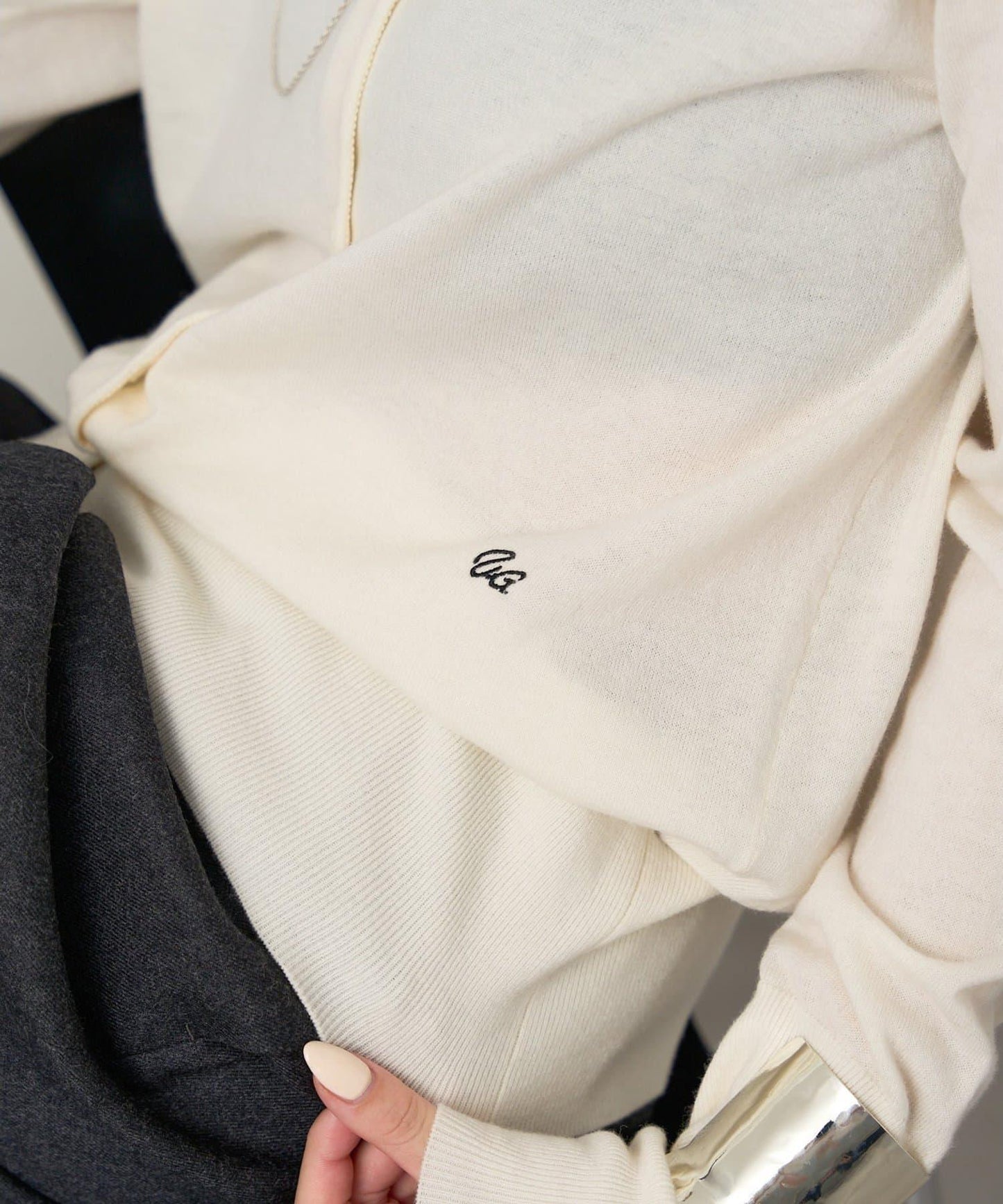 高支數刺繡針織開衫