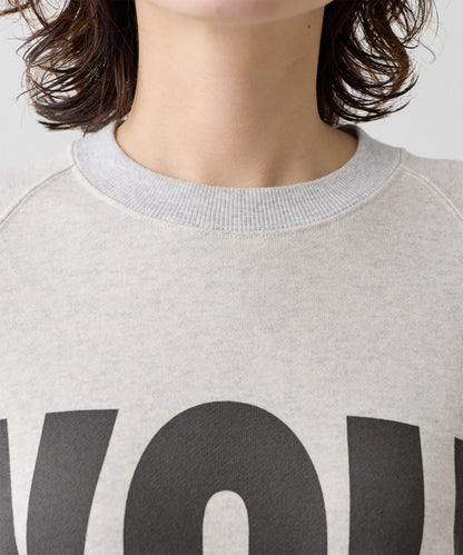 【KATHARINE HAMNETT】スローガンハーフスリーブスウェット