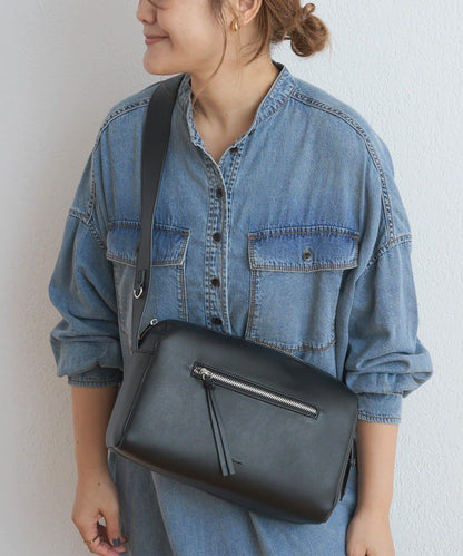 仿皮盒式單肩包