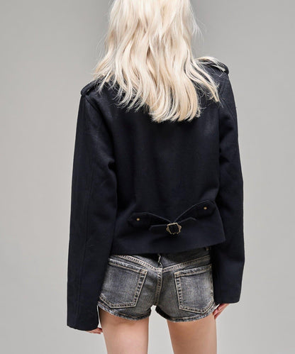 【26AW LOOK掲載品番】立領不對稱夾克