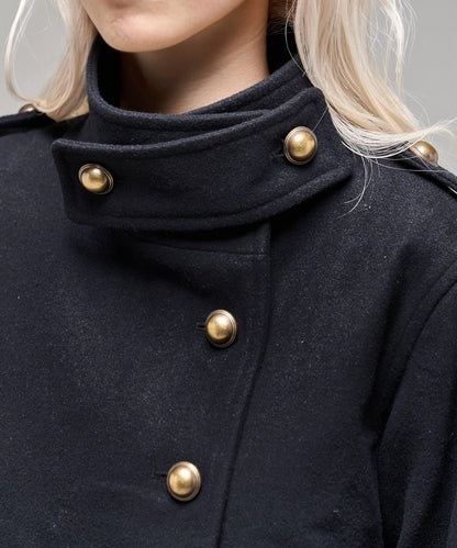 【26AW LOOK掲載品番】立領不對稱夾克