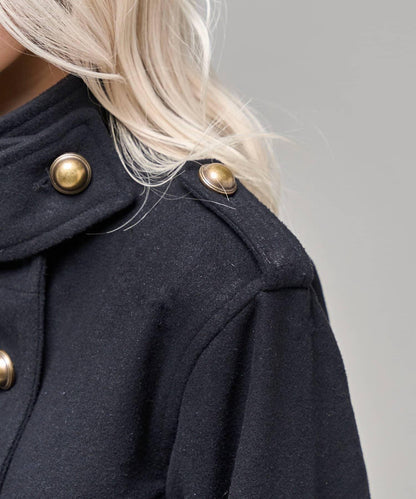 【26AW LOOK掲載品番】立領不對稱夾克