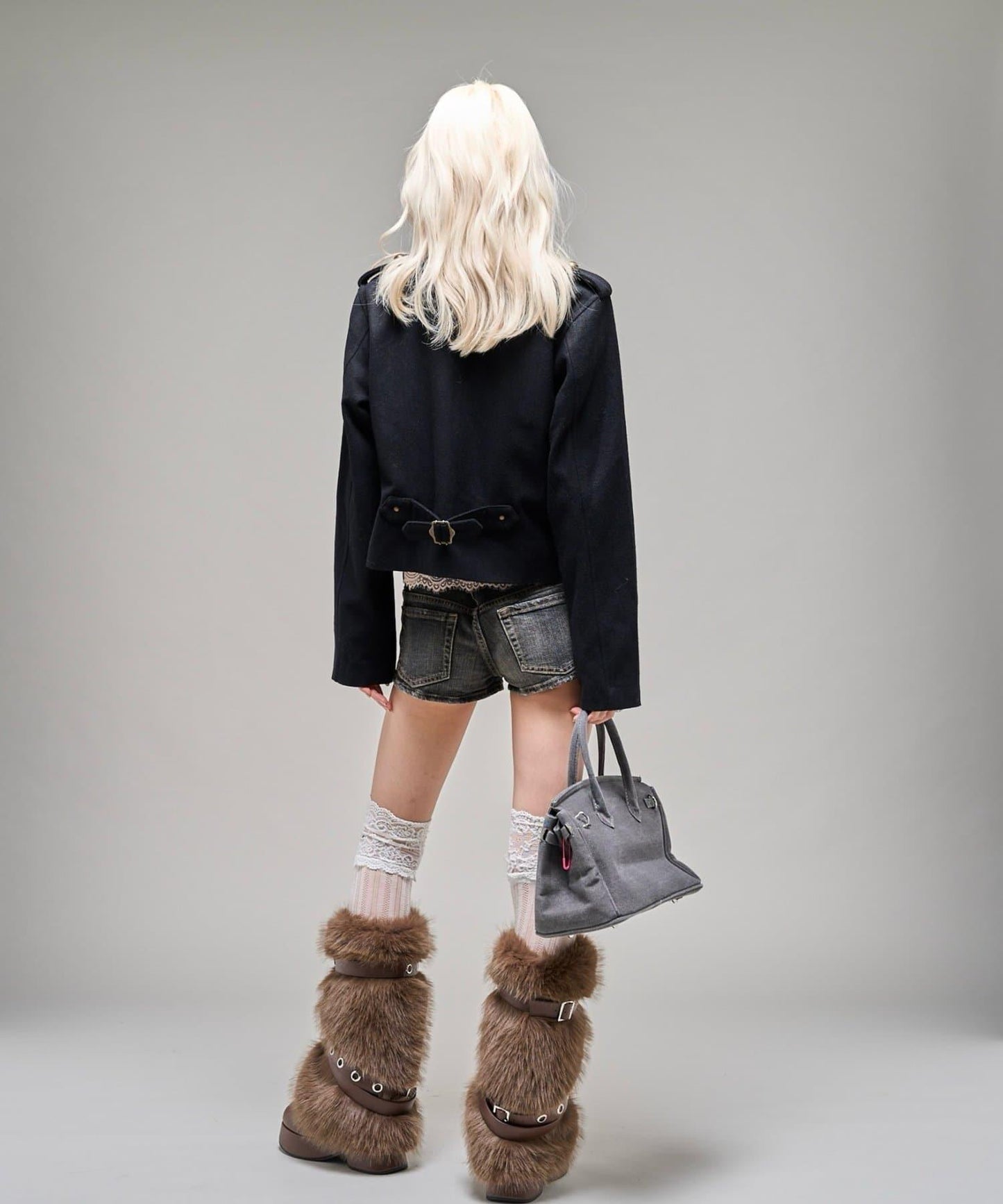 【26AW LOOK掲載品番】立領不對稱夾克