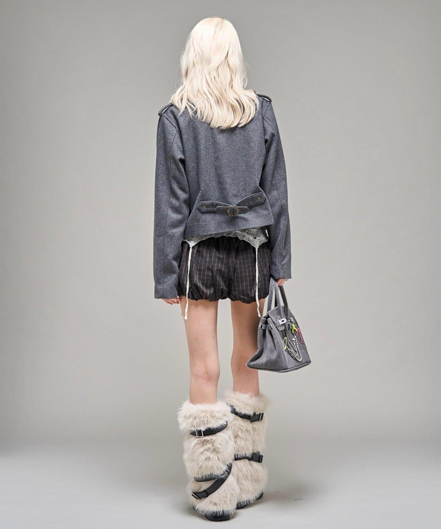 【26AW LOOK掲載品番】立領不對稱夾克