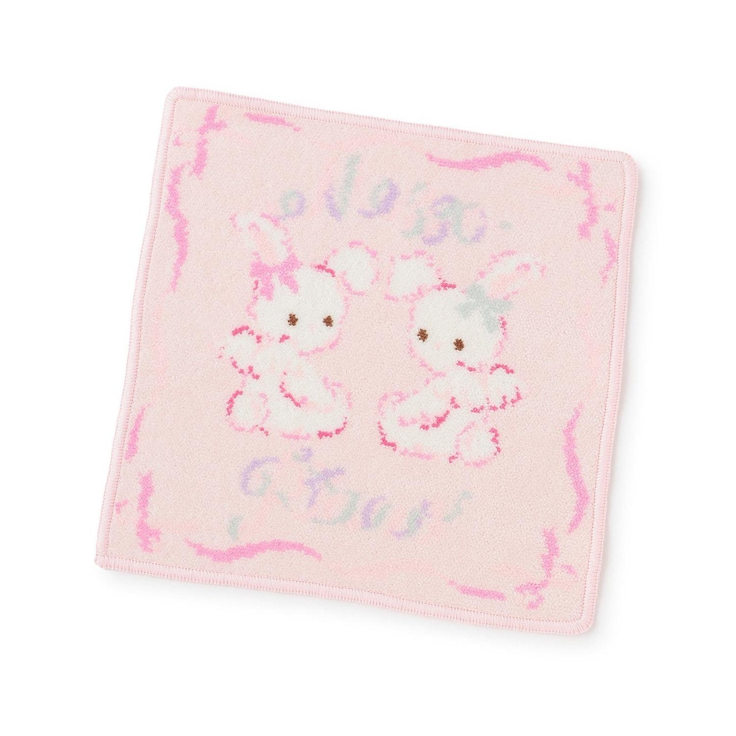 兔子雪尼爾毛巾 刺繡款【日本製】
