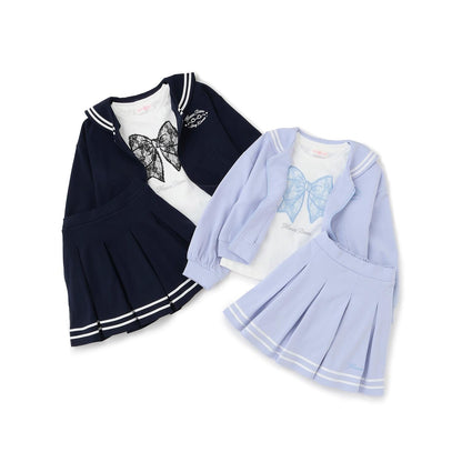 セーラーZIPパーカ&ラインスカパン&半袖Tシャツセット