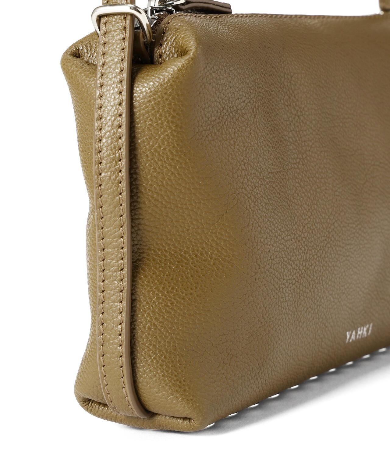 YAHKI 皮革拼接包袋