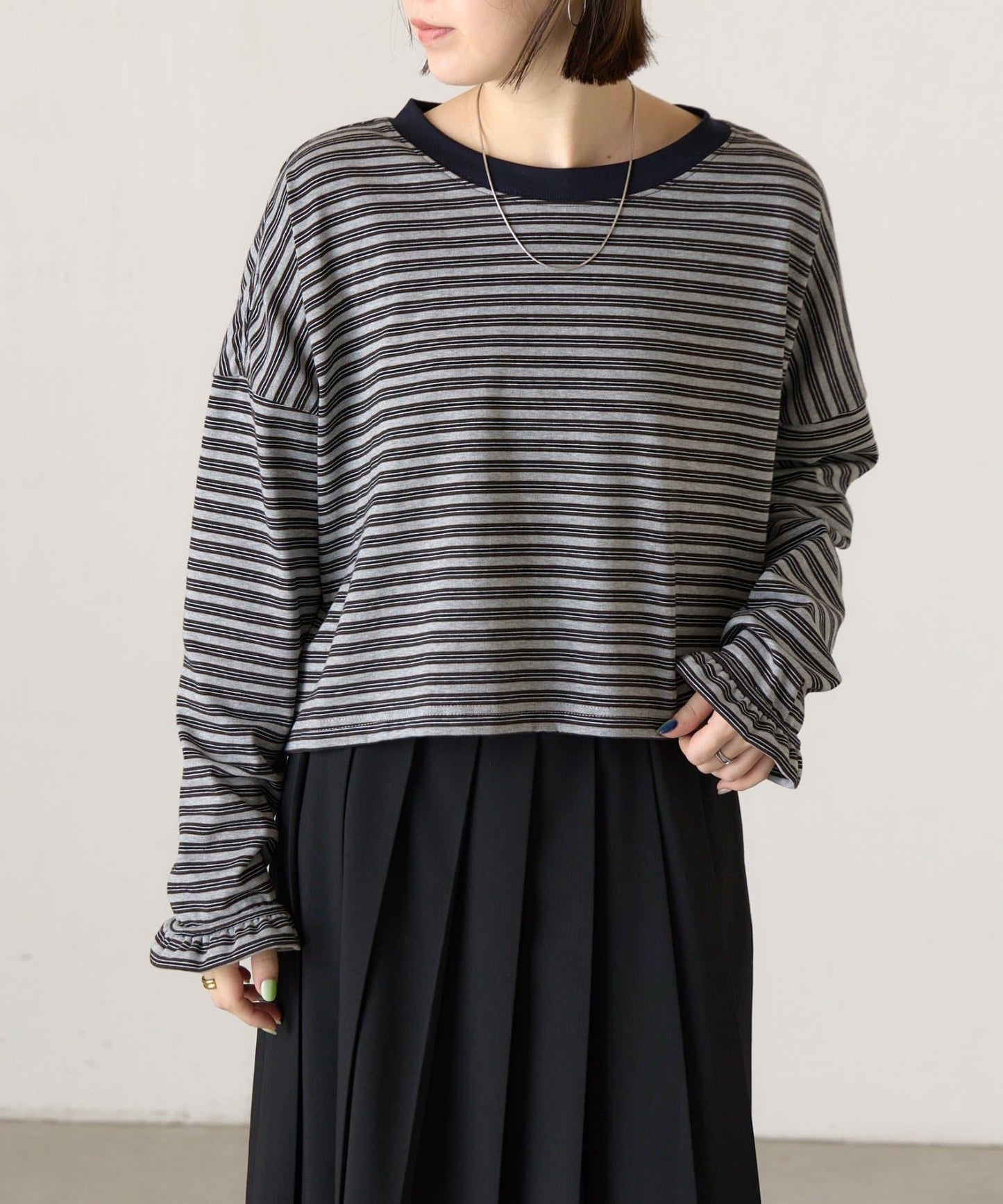 ボーダークロップロンTee《FRIPIER》