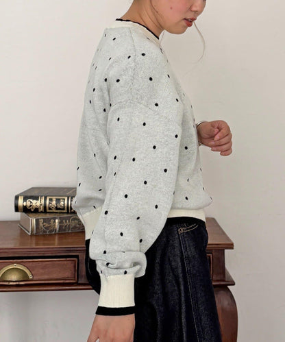 【U.S. POLO ASSN.】フェイクレイヤードスウェットライクニット