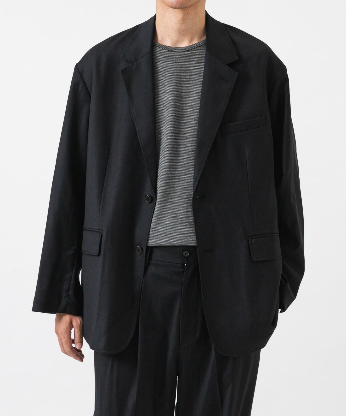 new basic WOOL SILK SINGLE JACKET