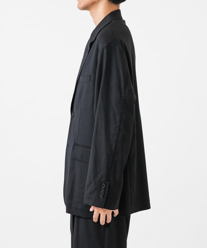 new basic WOOL SILK SINGLE JACKET