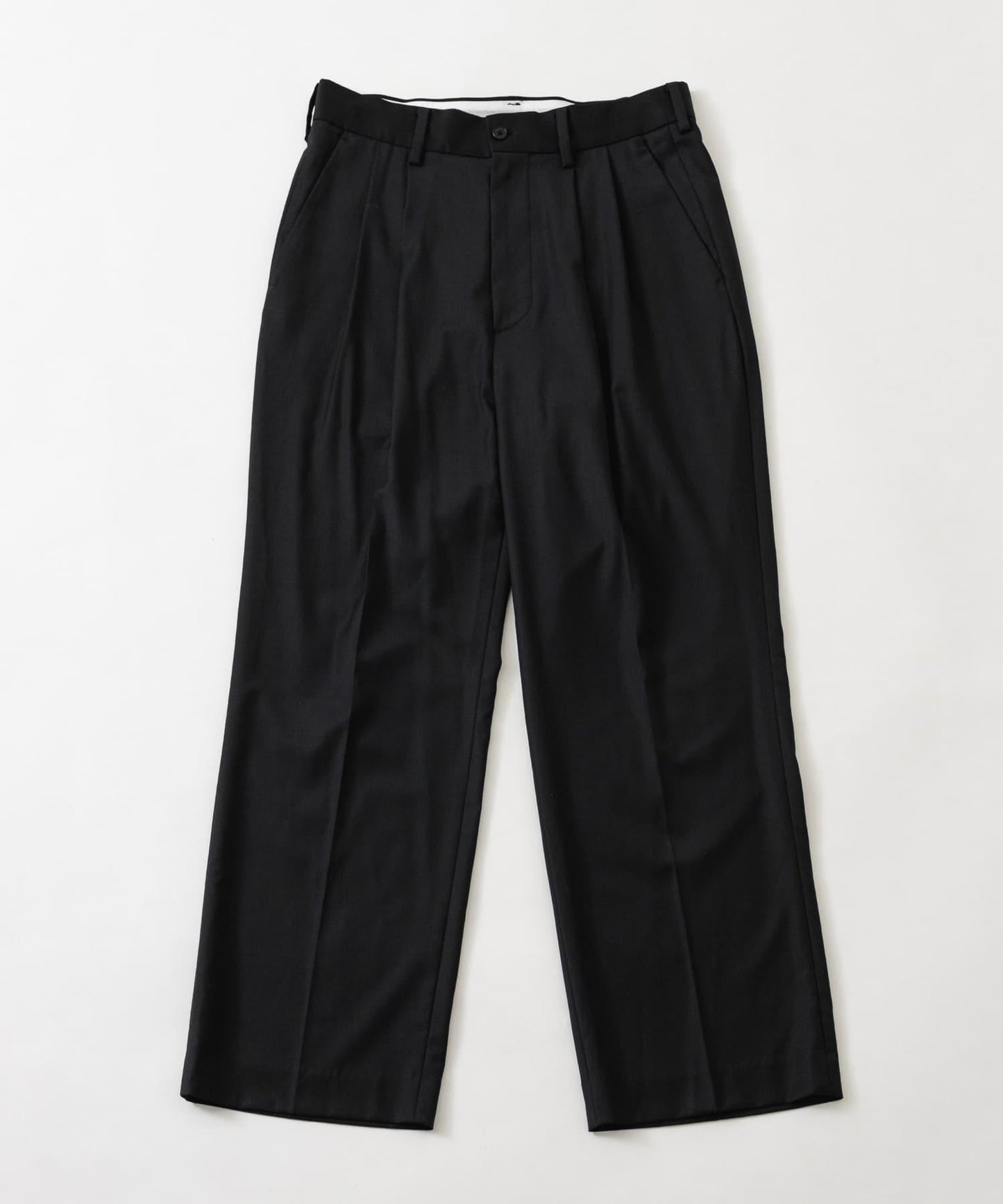 new basic WOOL SILK WIDE SLACKS