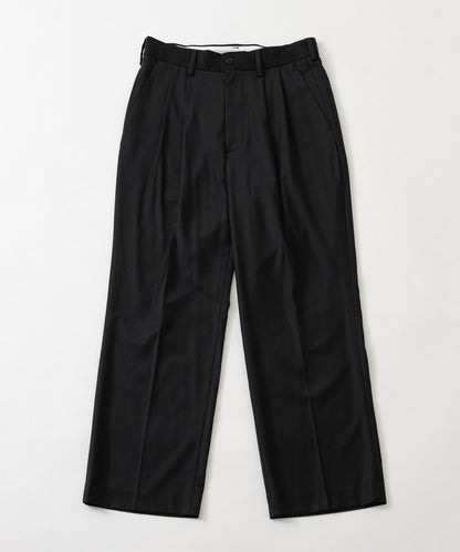 new basic WOOL SILK WIDE SLACKS