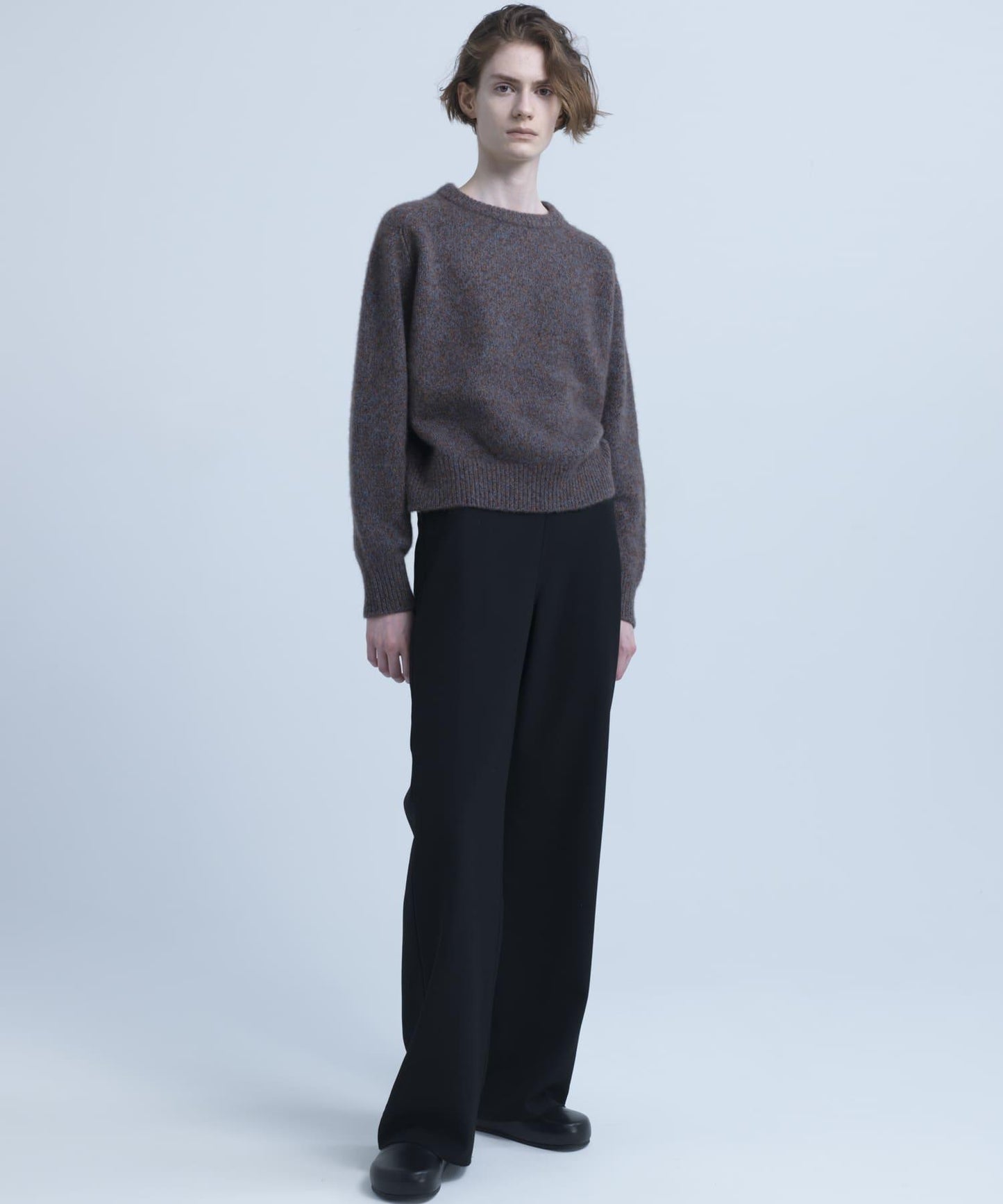 new basic CASHMERE SILK MOULINE KNIT