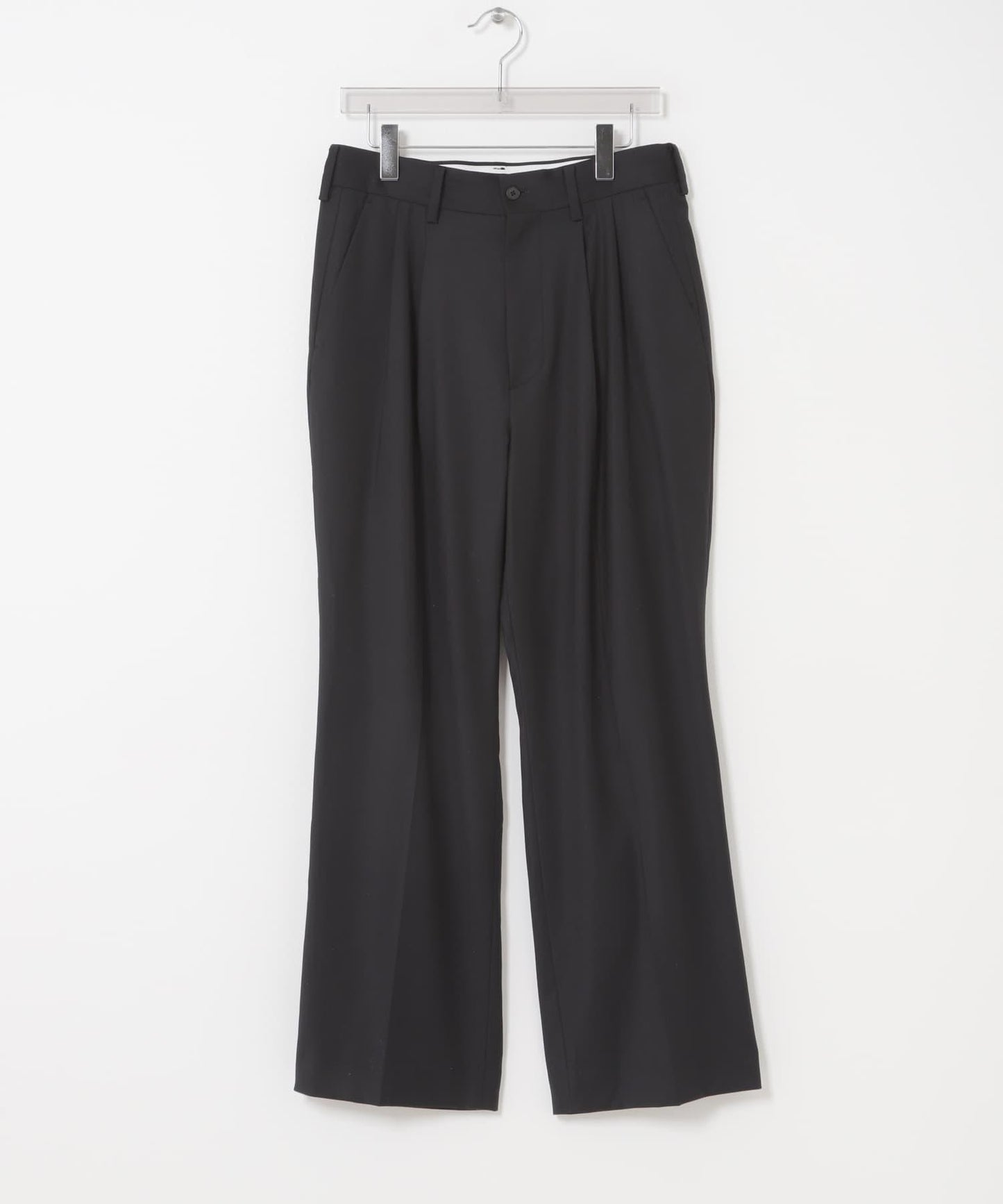 new basic WOOL SILK WIDE SLACKS