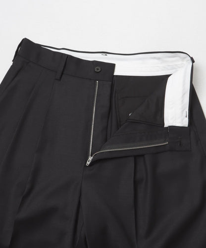 new basic WOOL SILK WIDE SLACKS
