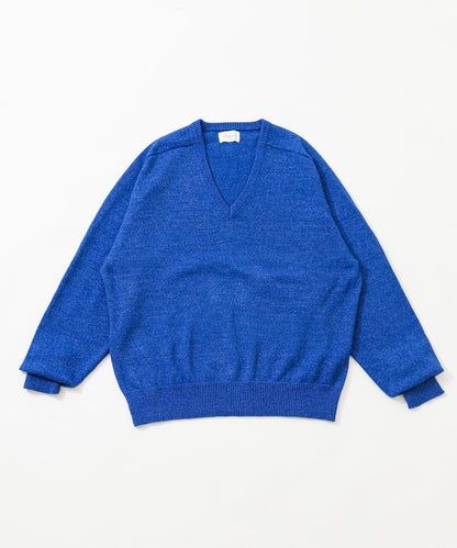 new basic WASHI WOOL V-NECK KNIT