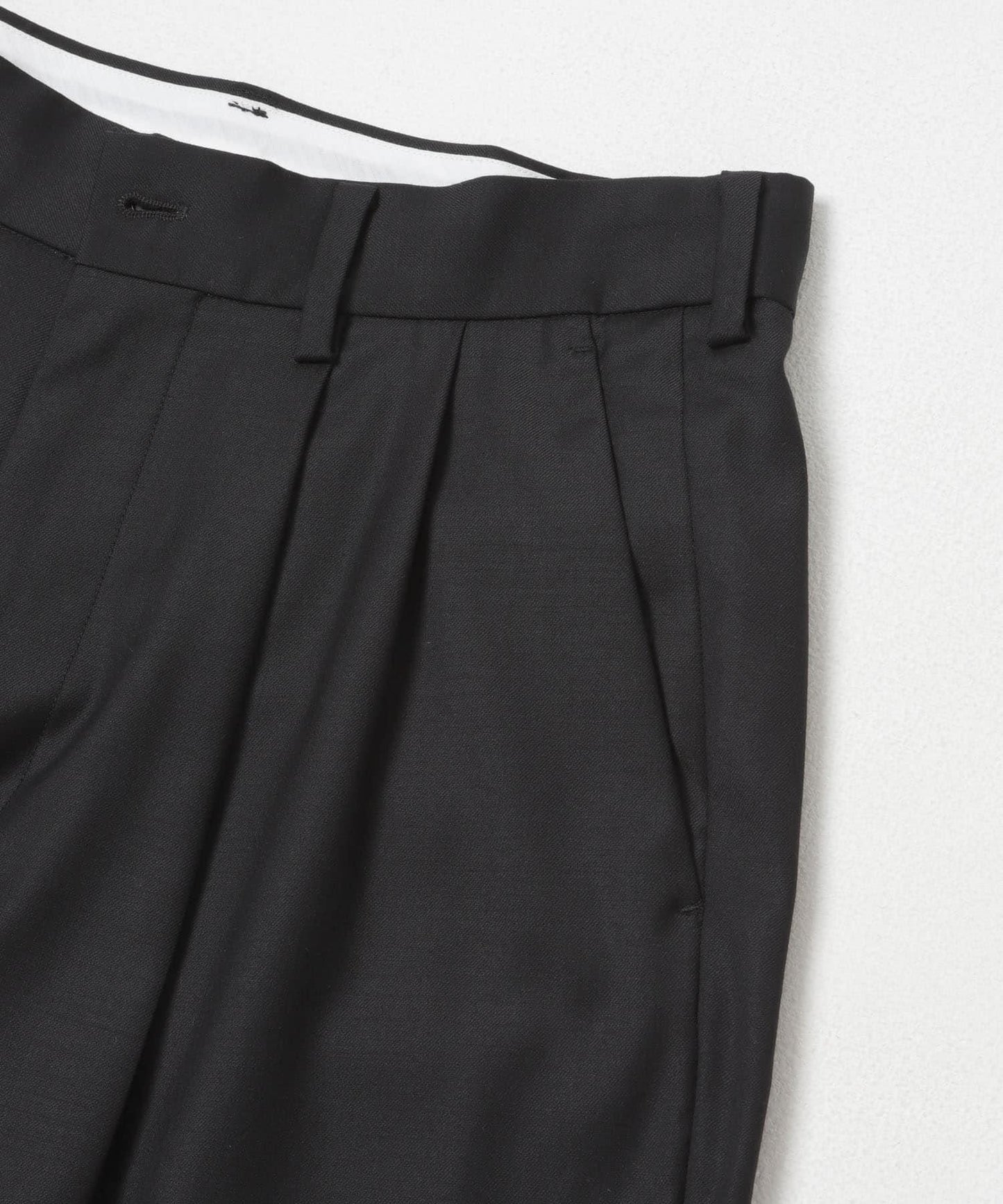 new basic WOOL SILK WIDE SLACKS