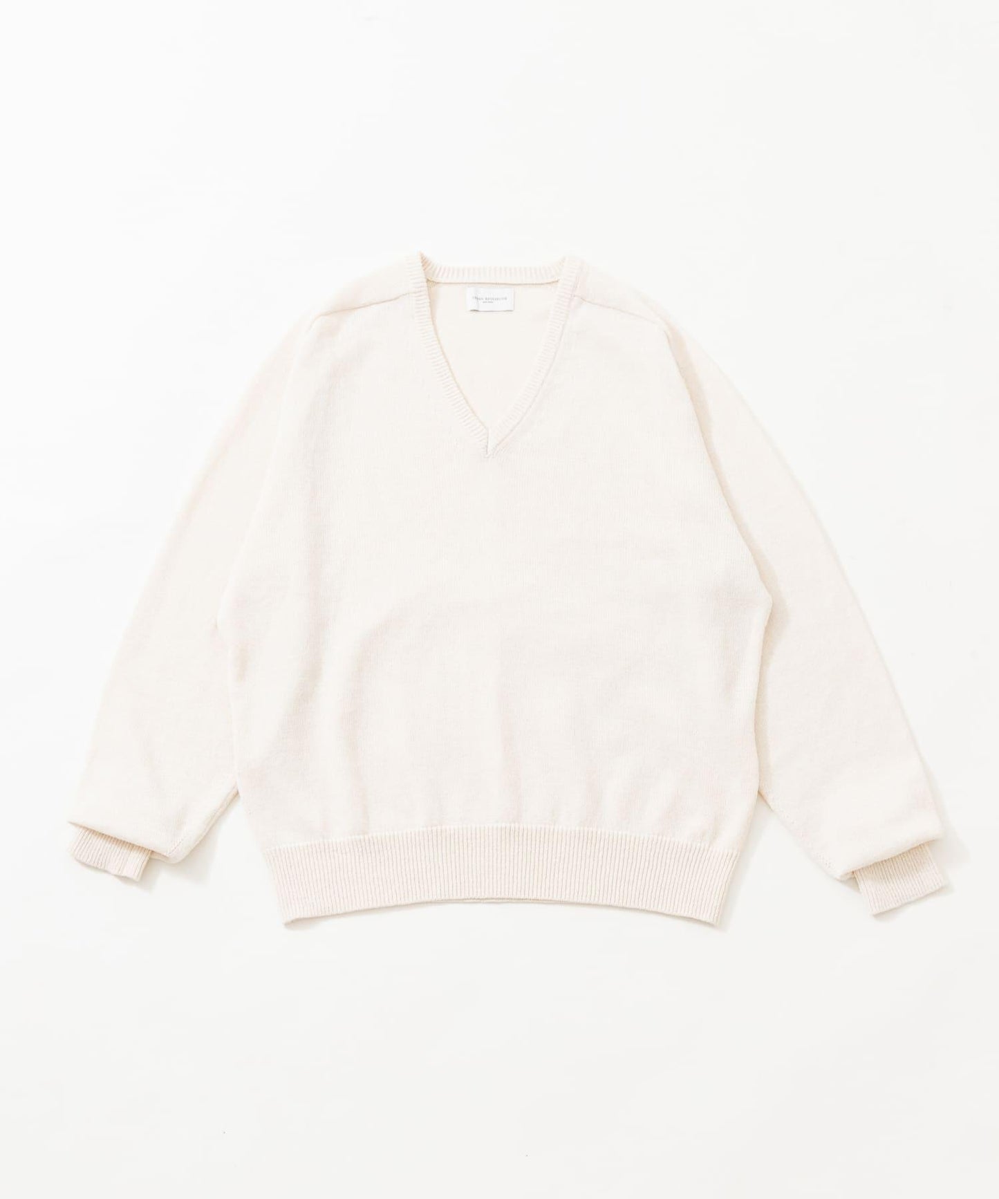 new basic WASHI WOOL V-NECK KNIT