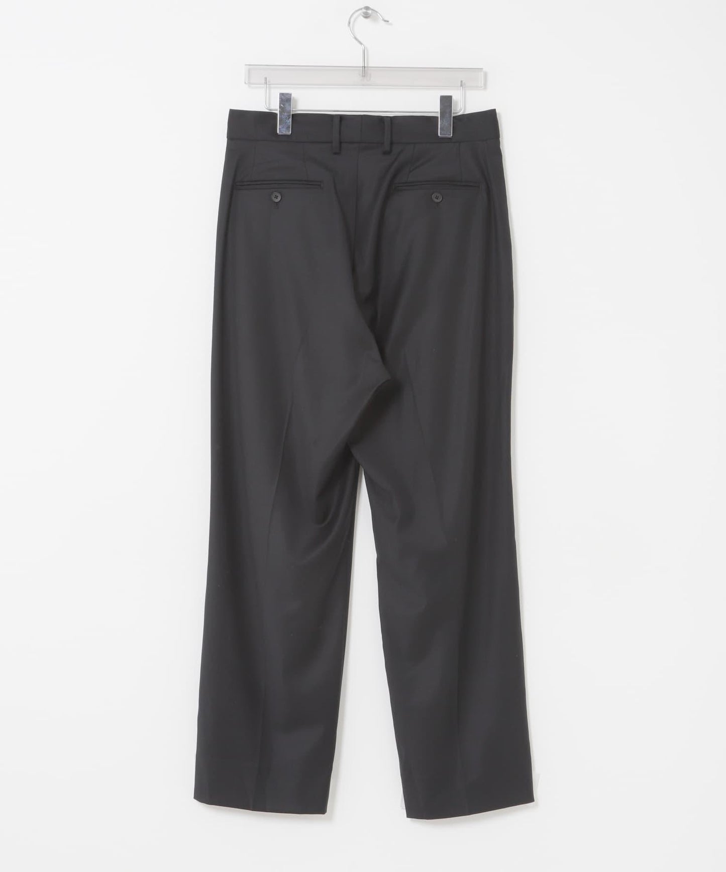 new basic WOOL SILK TAPERED SLACKS