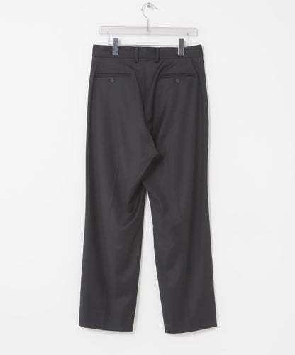 new basic WOOL SILK TAPERED SLACKS