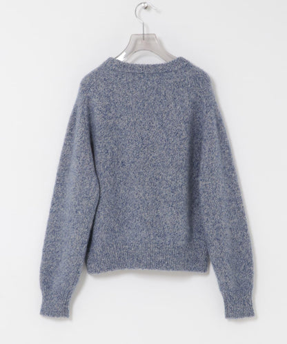 new basic CASHMERE SILK MOULINE KNIT