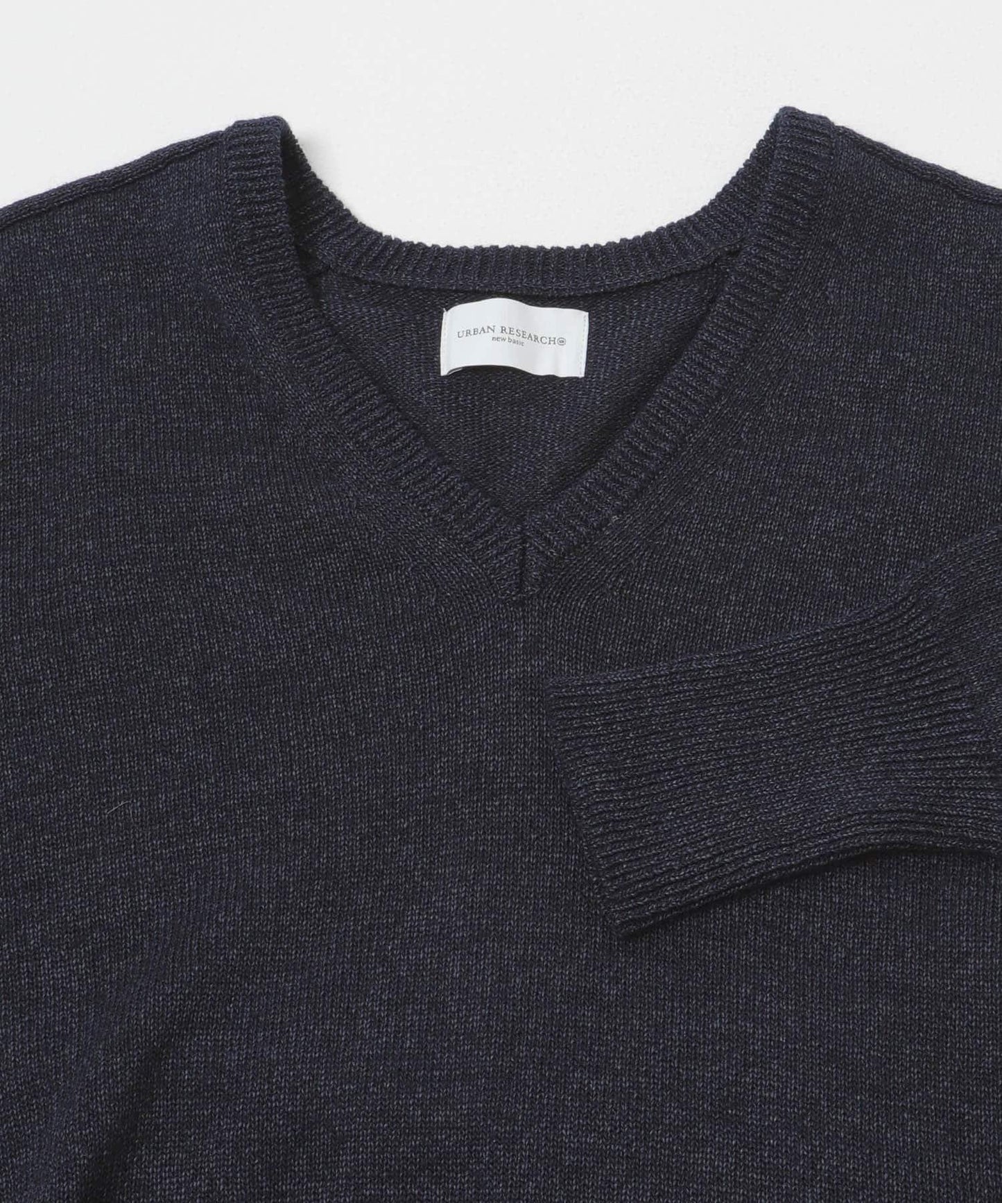 new basic WASHI WOOL V-NECK KNIT