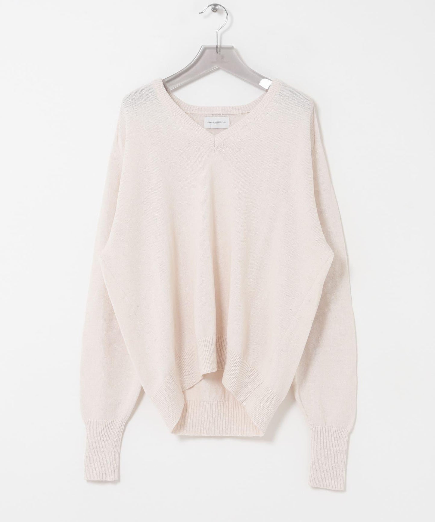 new basic WASHI WOOL V-NECK KNIT