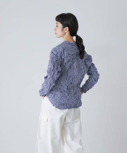 Vas-Y Lentement CHECK WRINKLE SHIRTS