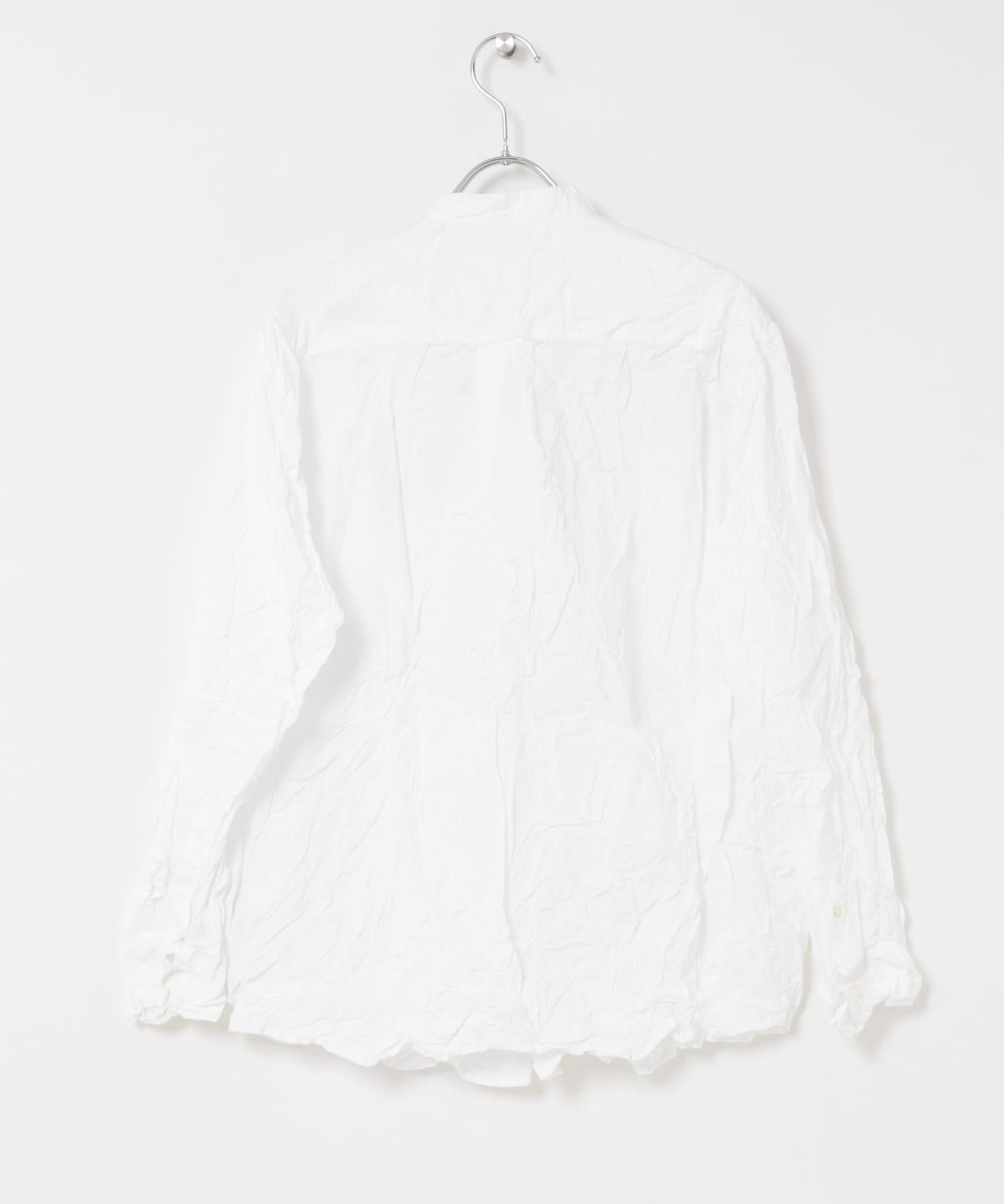 Vas-Y Lentement WRINKLE BANDED COLLAR SHIRTS