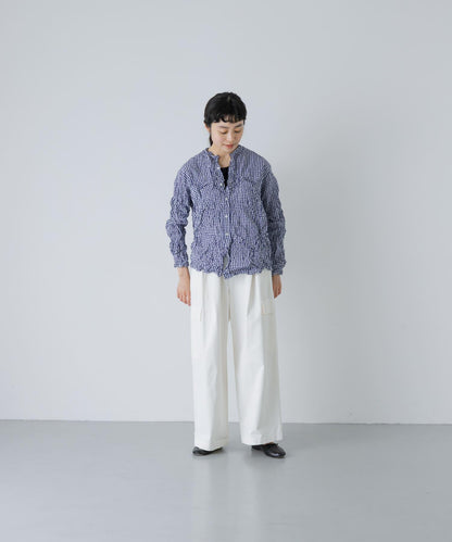 Vas-Y Lentement CHECK WRINKLE SHIRTS