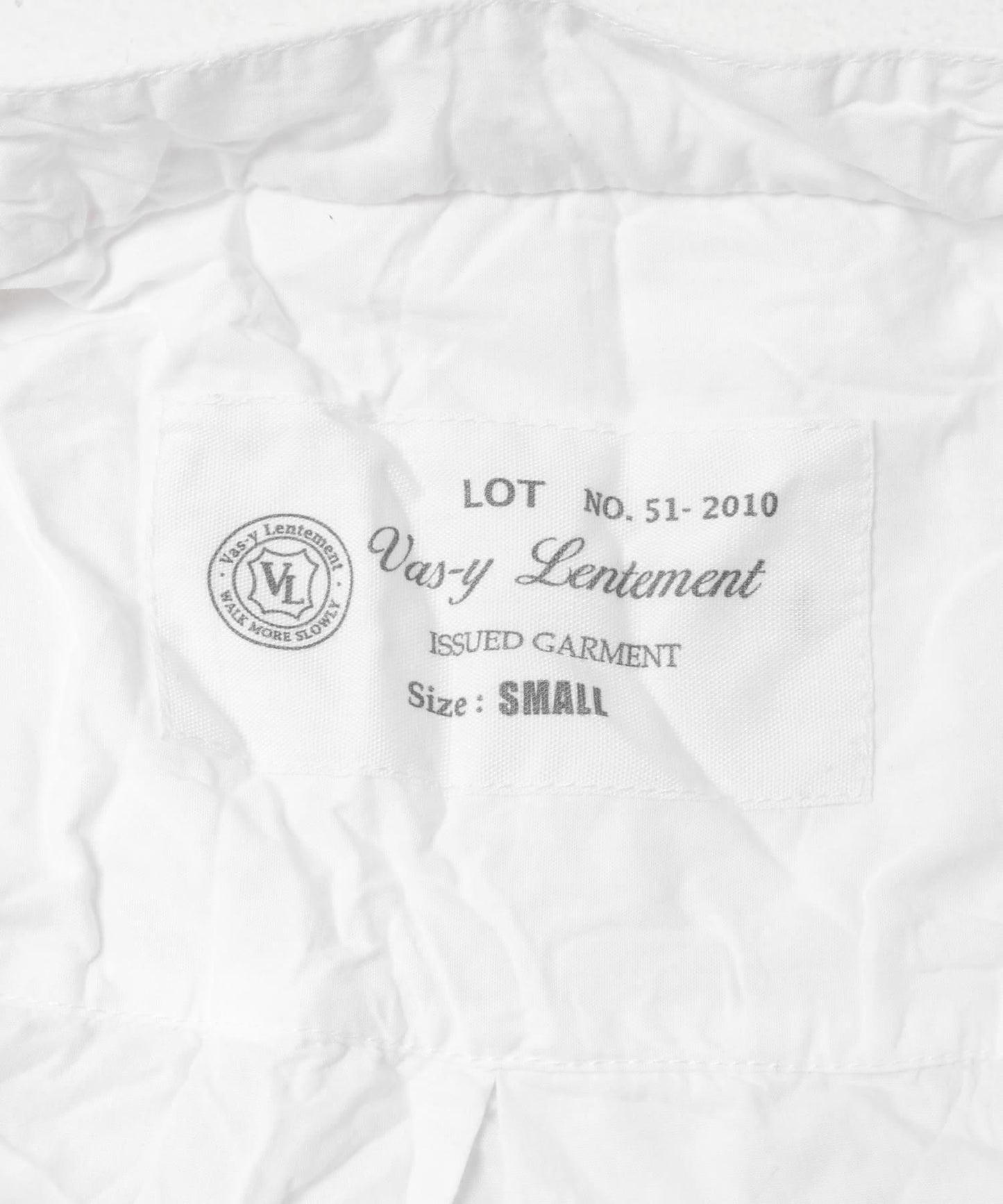 Vas-Y Lentement WRINKLE BANDED COLLAR SHIRTS