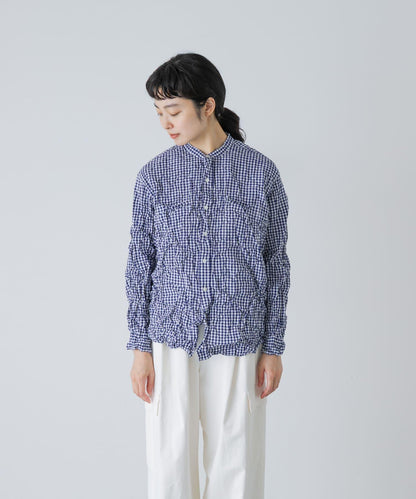 Vas-Y Lentement CHECK WRINKLE SHIRTS