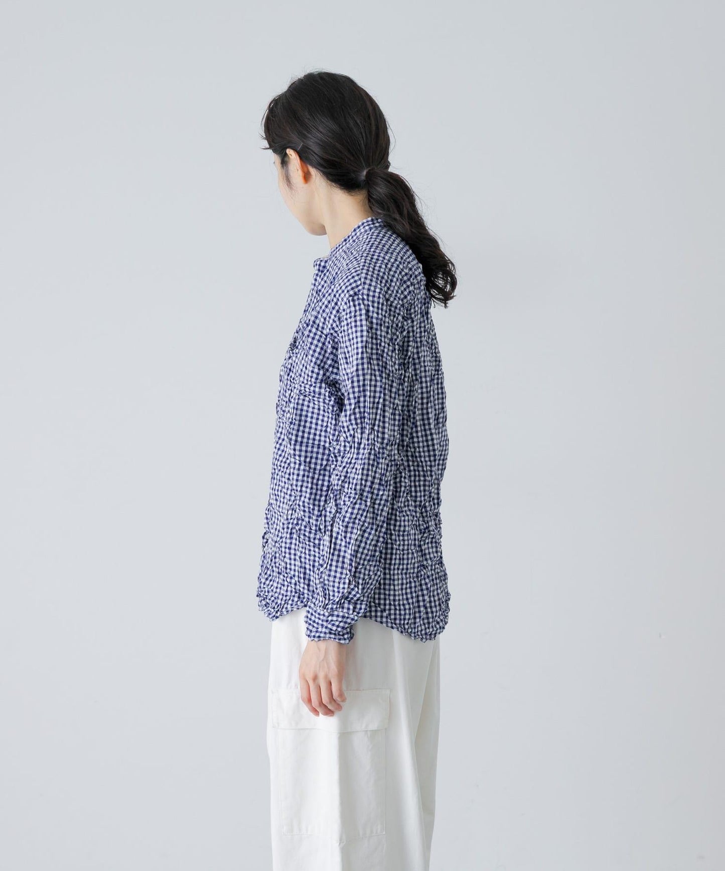 Vas-Y Lentement CHECK WRINKLE SHIRTS