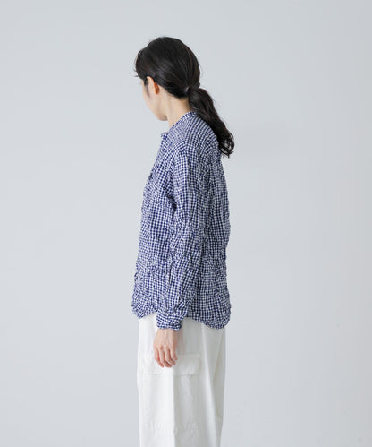Vas-Y Lentement CHECK WRINKLE SHIRTS