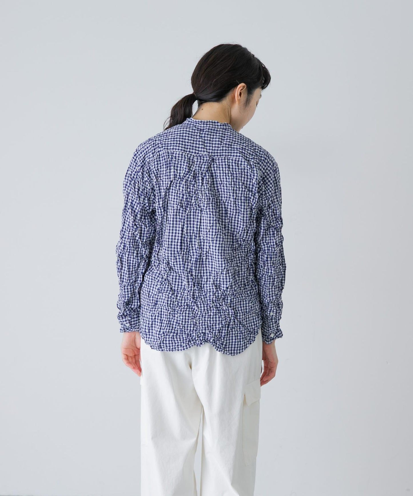 Vas-Y Lentement CHECK WRINKLE SHIRTS