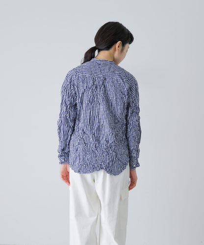 Vas-Y Lentement CHECK WRINKLE SHIRTS