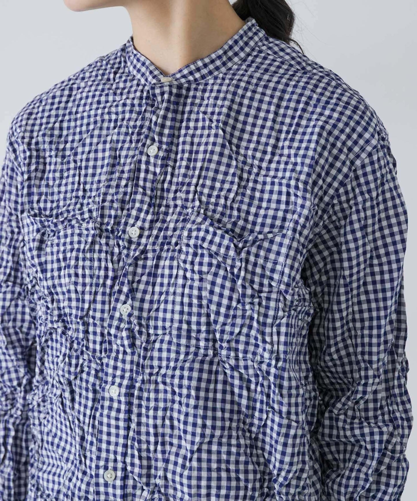 Vas-Y Lentement CHECK WRINKLE SHIRTS