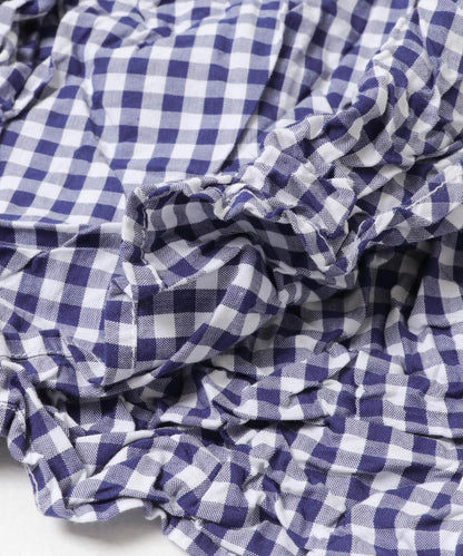 Vas-Y Lentement CHECK WRINKLE SHIRTS