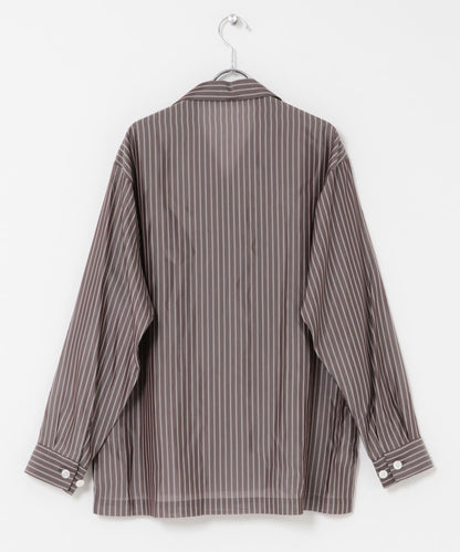YLEVE ACETATE CUPRO STRIPE PJ SHIRTS