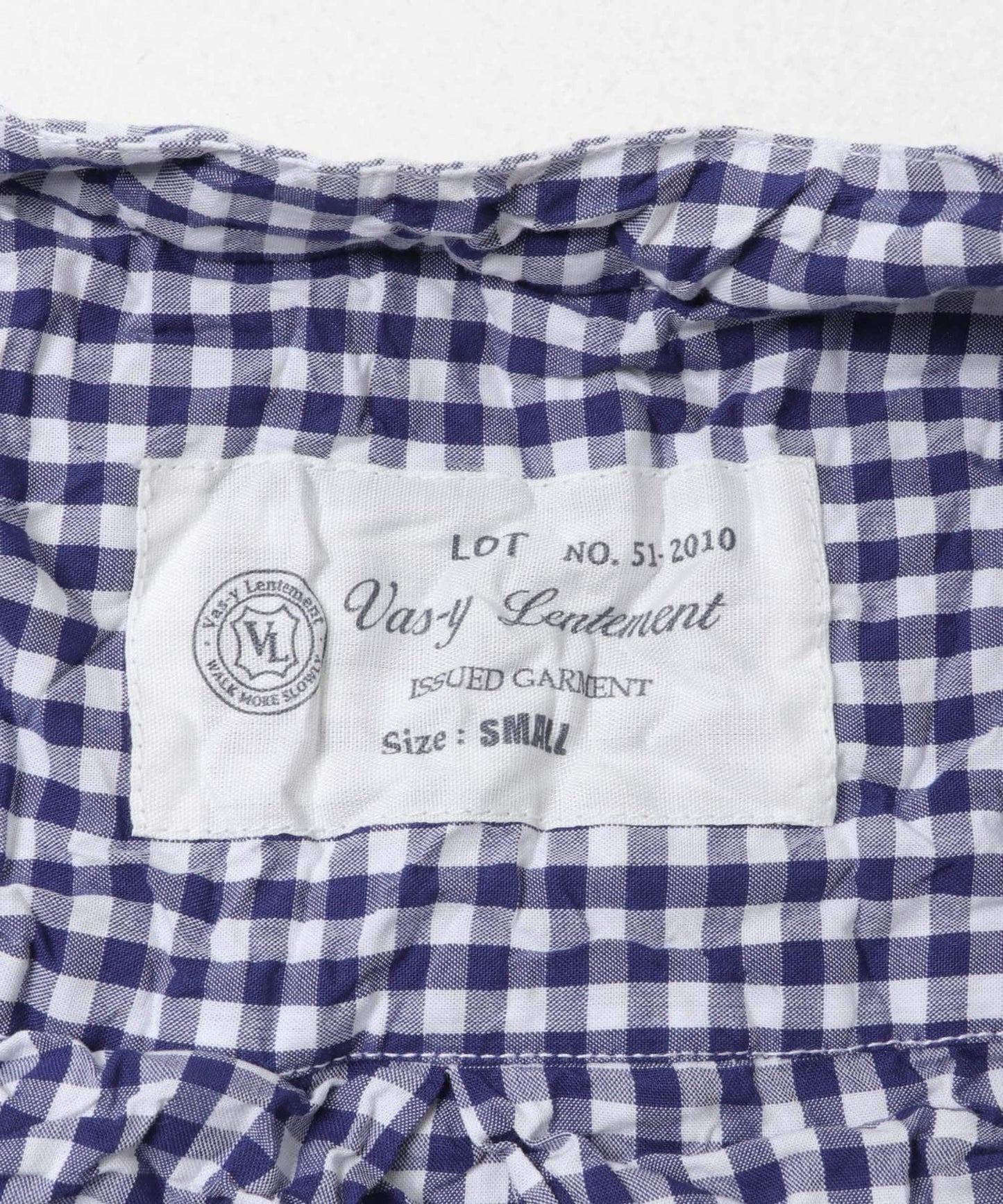 Vas-Y Lentement CHECK WRINKLE SHIRTS