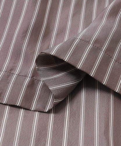 YLEVE ACETATE CUPRO STRIPE PJ SHIRTS