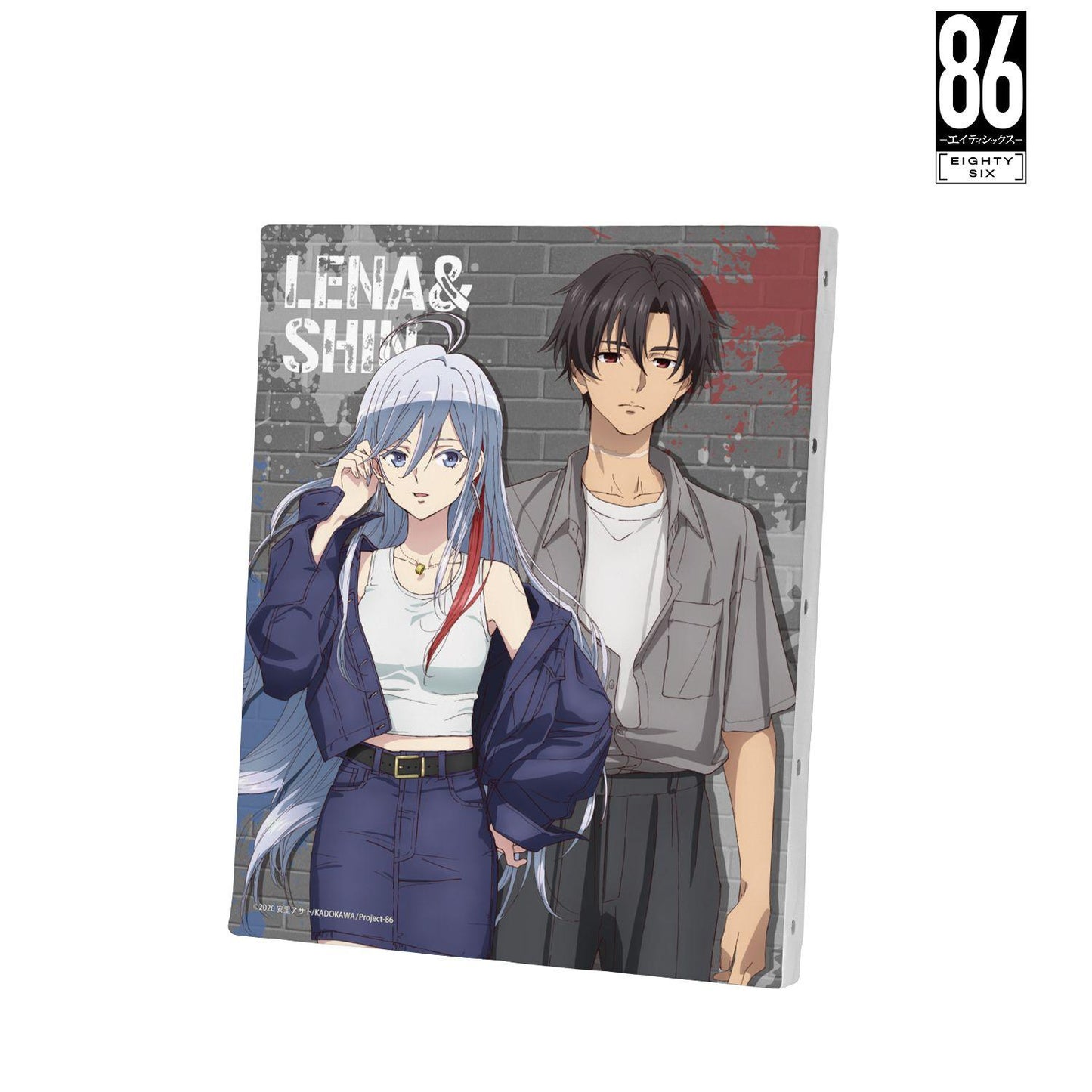 ８６―エイティシックス―（86－Eighty Six－） 描き下ろし ヴラディレーナ・ミリーゼ＆シンエイ・ノウゼン ストリートファッションver. F3號キャンバスボード