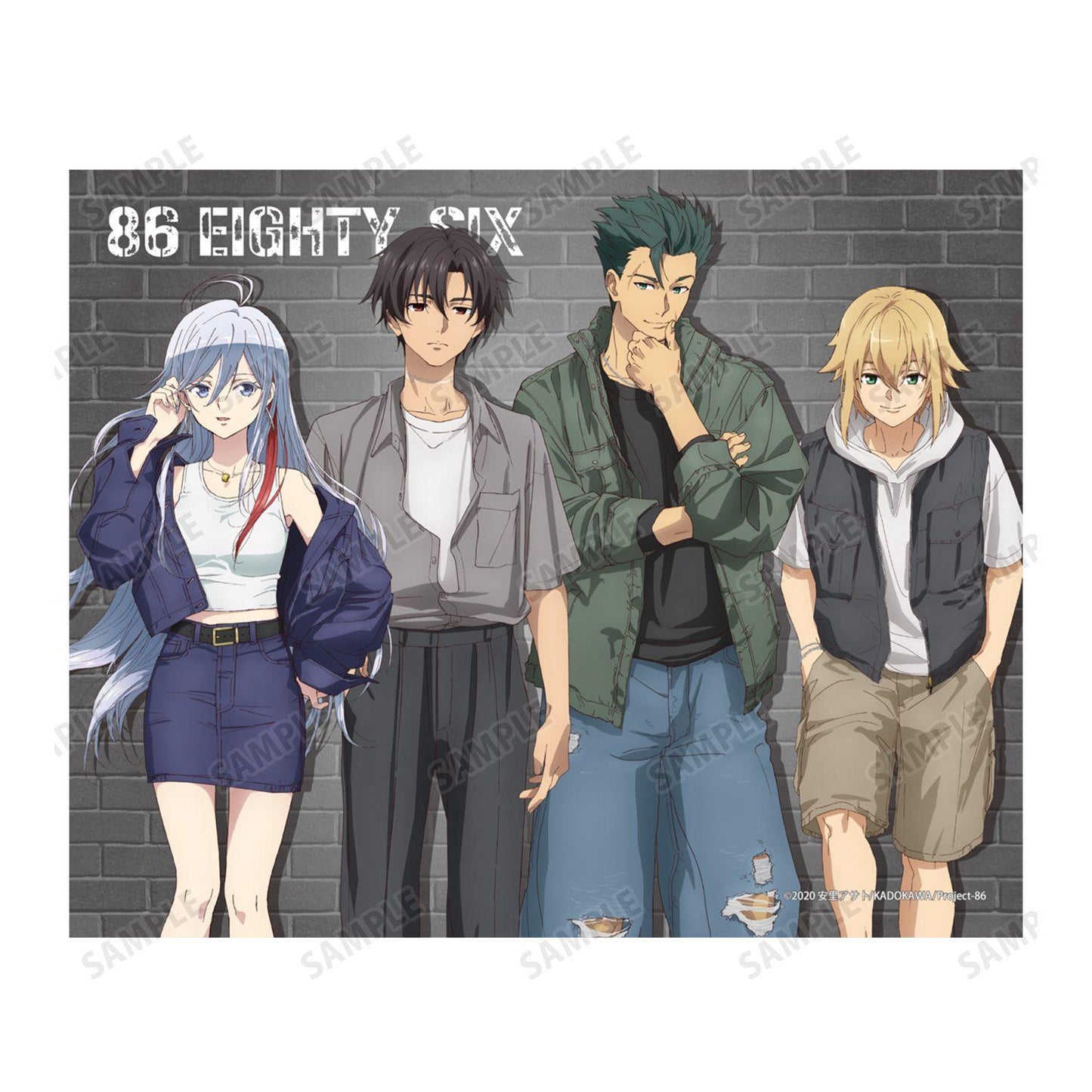 ８６―エイティシックス―（86） 描き下ろし集合 街頭時尚ver. F3號帆布畫板
